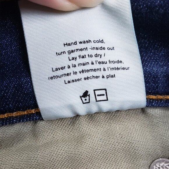 Rag & Bone High Rise Ankle Skinny Jeans Size 32 Dark Wash Stretch Denim - Picture 11 of 16